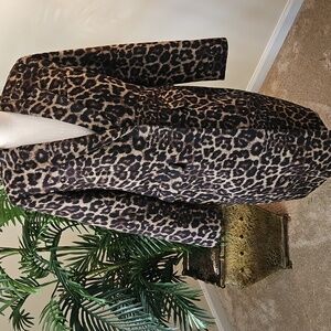 Banana Republic leopard print coat